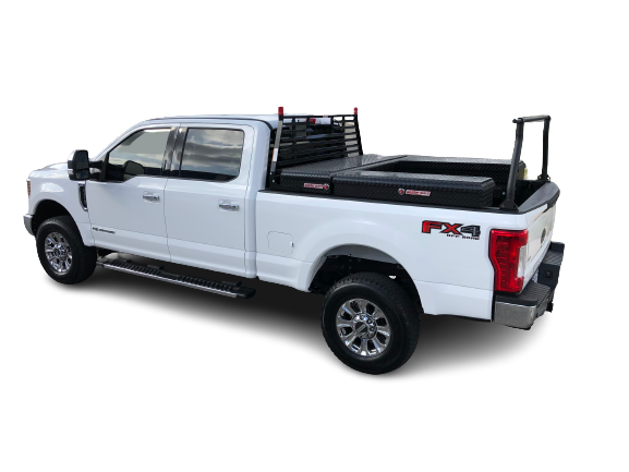 Ford truck ladder rack and tool boxes