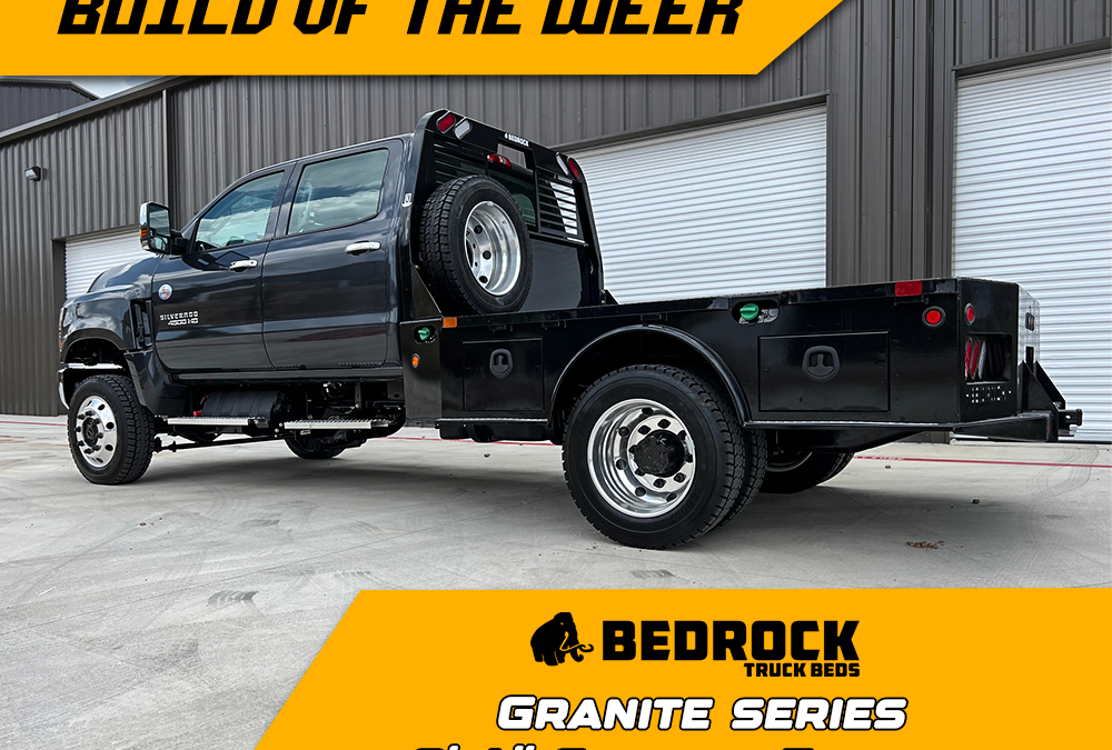 Silverado 4500 With A Bedrock Granite Series Skirted Flatbed
