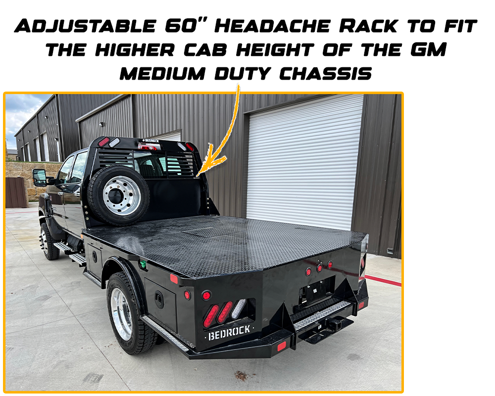 Silverado 5500 Bedrock Truck Bed with Headache Rack
